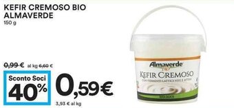 Coop Kefir Cremoso Bio Almaverde 150 g offerta