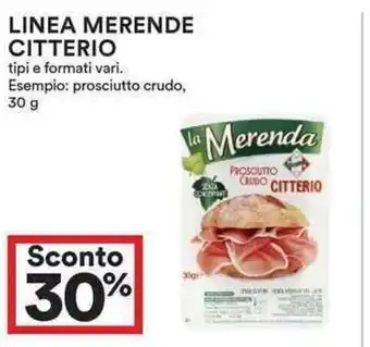 Coop Sconto 30% Linea Merende Citterio Tipi e Formati Vari. 30 g offerta