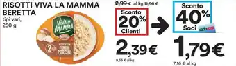 Coop Risotti Viva La Mamma Beretta 250 g offerta