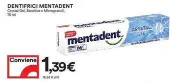 Coop Dentifrici Mentadent 75ml offerta