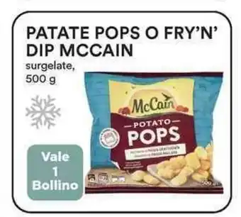 Coop Patate Pops O Fry'N' Dip McCain surgelate, 500g offerta