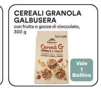 Coop Cereali Granola Galbusera 300g offerta