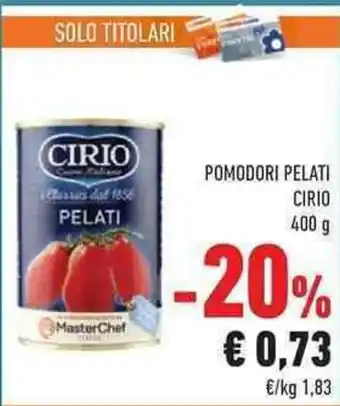 Conad City Cirio Pomodori Pelati 400g offerta