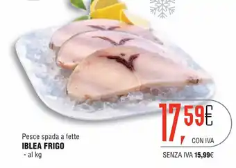 Iblea Frigo Pesce spada a fette