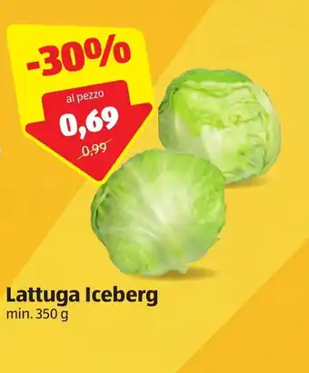 ALDI Lattuga Iceberg min. 350g offerta