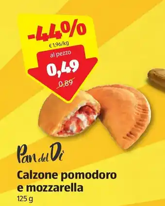 ALDI Pan del Di Calzone pomodoro e mozzarella 125g offerta