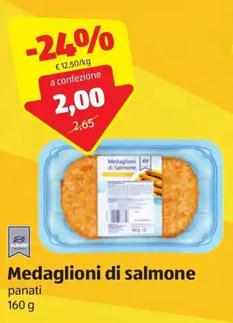 ALDI Almare Medaglioni di salmone 160g offerta