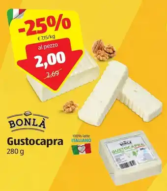 ALDI Bonlà Gustocapra 280g offerta