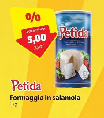 ALDI Petida Formaggio in salamoia 1kg offerta