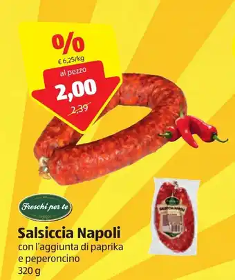 ALDI Salsiccia Napoli 320g offerta