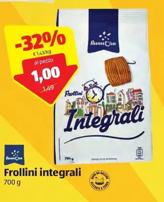 BuonOra Frollini integrali 700g