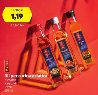 ALDI Asia Oli per cucina asiatica 250ml offerta