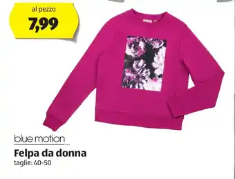 ALDI blue motion Felpa da donna offerta
