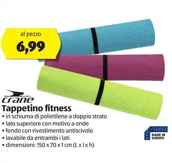 ALDI Crane Tappetino fitness 150x70x1 cm offerta