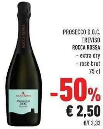 Conad City Rocca Rossa Prosecco D.O.C. 75cl offerta