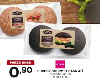 Alì Supermercati Casa Alí Burger Gourmet 165gr offerta