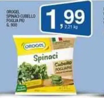 Orogel Spinaci Cubello Foglia Più