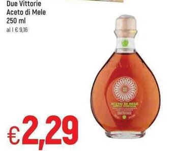 Famila Due Vittorie Aceto di Mele 250 ml offerta