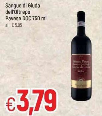 Famila Sangue di Giuda dell'Oltrepò Pavese DOC 750 ml offerta