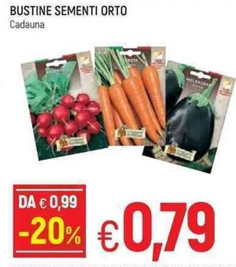 Bustine Sementi Orto