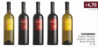 Prezzemolo e Vitale Cusumano 75cl offerta