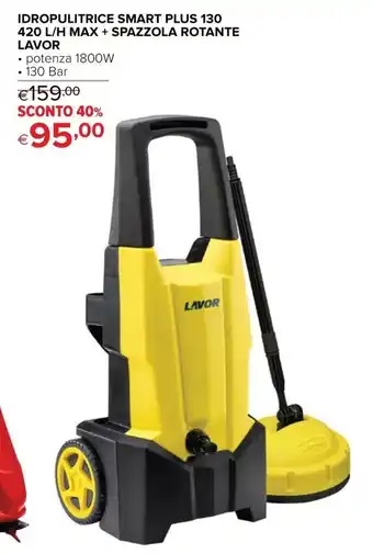 Iperal Lavor Idropulitrice Smart Plus 130 420 L/H Max + Spazzola Rotante offerta