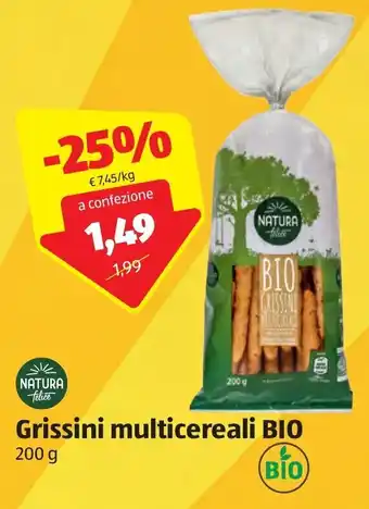 ALDI Natura Felice Grissini multicereali Bio 200g offerta