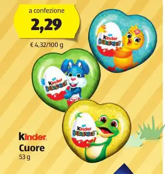 ALDI Kinder Cuore 53g offerta