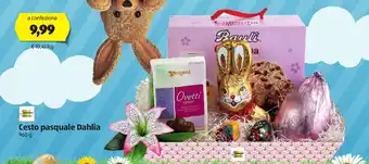 ALDI Selezioni Difiducia Cesto pasquale Dahlia 960g offerta