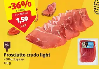 ALDI il Tagliere del Re Prosciutto Crudo light 100g offerta