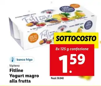 Vipiteno Fitline Yogurt magro alla frutta 8x125g