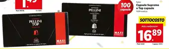 Lidl Pellini Capsule Supremo o Top capsule offerta