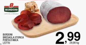 Sigma Bordoni Bresaola Storica Punta D'Anca l'etto offerta