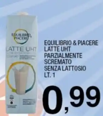 Sigma Equilibrio & Piacere Latte Uht Parzialmente Scremato Senza Lattosio 1lt offerta
