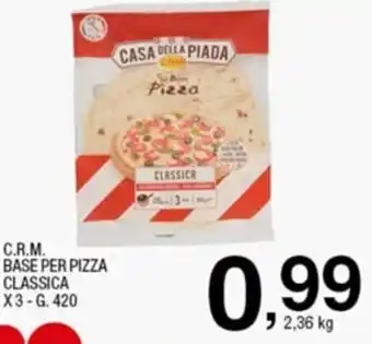 Sigma C.R.M Base per Pizza Classica x 3 - 420g offerta