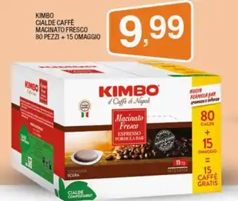 Sigma Kimbo Cialde Caffè Macinato Fresco 80 pezzi +15 Omaggio offerta