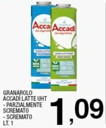 Sigma Granarolo Accadì Latte Uht UHT Parzialmente Scremato/Scremato 1lt offerta