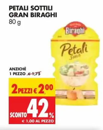 Tigros Gran Biraghi Petali Sottili 80g offerta