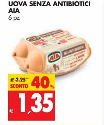 Tigros Aia Uova Senza Antibiotici 6 pz offerta