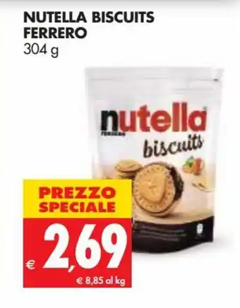Tigros Ferrero Nutella Biscuits 304g offerta