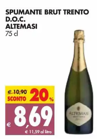 Tigros Altemasi Spumante Brut Trento D.O.C. 75cl offerta