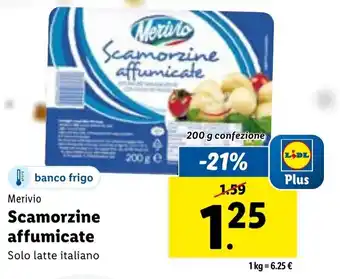 Lidl Merivio Scamorzine affumicate 200g offerta