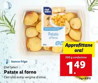 Lidl Chef Select Patate al forno con olio extra vergine d'oliva 300g offerta