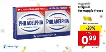 Philadelphia Original formaggio fresco 2x62g