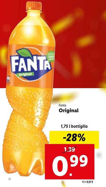 Lidl Fanta Original 1,75 L offerta