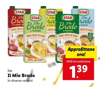 Lidl Star IL Mio Brodo 1000 ml offerta