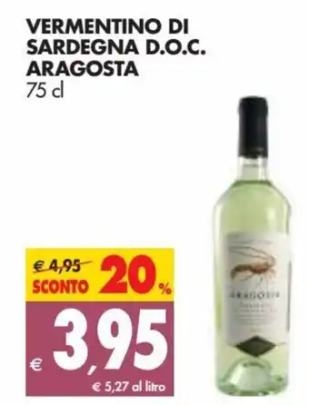 Aragosta Vermentino di Sardegna D.O.C. 75cl