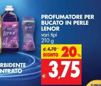 Tigros Lenor Profumatore per Bucato in Perle 210g offerta