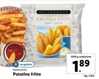 Lidl Hatherwood Patatine fritte 1500g offerta