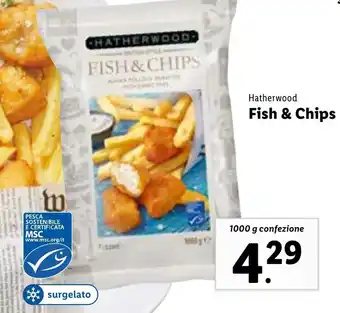 Lidl Hatherwood Fish & Chips 1000g offerta